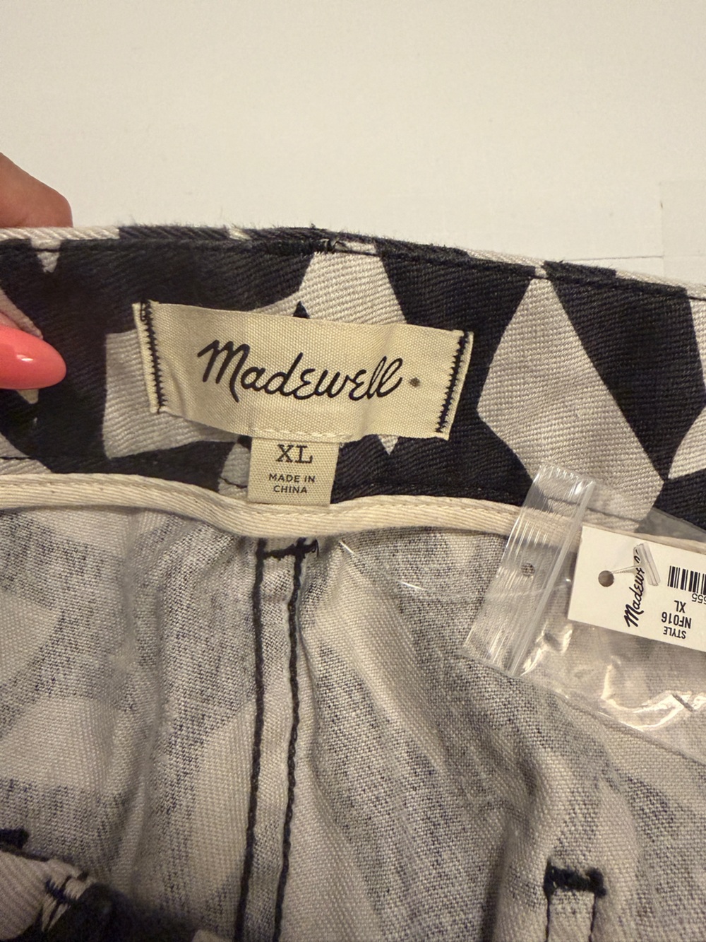 Madewell Men’s XL Hemp Cotton Printed Shorts Thunder Cloud NF016 NWT - Picture 7 of 13